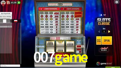 Descubra o Mundo do Cassino Online com 007game